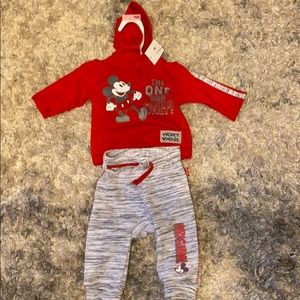 Mickey Mouse hooded sweatshirt and sweatpants